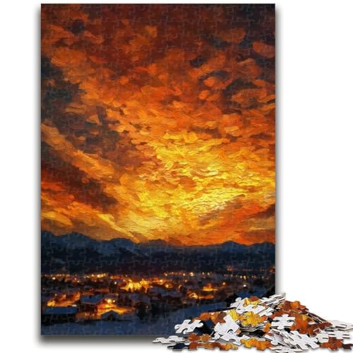Sonnenuntergang-Puzzle, 1000 Teile, für Erwachsene und Jugendliche, anspruchsvolles Spiel und Familienspiel, Eltern-Kind-Interaktion, 26x38cm Sonnenuntergang-Puzzle, 1000 Teile, für Erwachsene und Jugendliche, anspruchsvolles Spiel und Familienspiel, Eltern-Kind-Interaktion, 26x38cm von ZKYUBEK