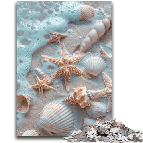 Strandmuscheln-Puzzle für Teenager, 1000 Teile, anspruchsvolles Spiel und Lernspiel für die ganze Familie zum Geburtstag, Weihnachten, 50x75cm von ZKYUBEK