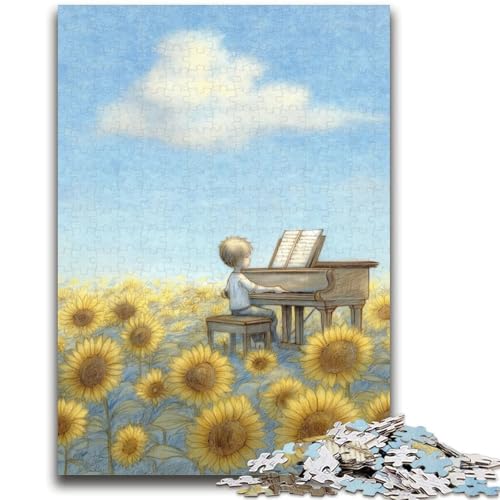 Sunflower Playing The Piano Puzzle 1000 Teile für Erwachsene, anspruchsvolles Spielspielzeug, jedes Teil ist einzigartig – anspruchsvolles Familienspiel, 50x75cm Sunflower Playing The Piano Puzzle 1000 Teile für Erwachsene, anspruchsvolles Spielspielzeug, jedes Teil ist einzigartig – anspruchsvolles Familienspiel, 50x75cm von ZKYUBEK
