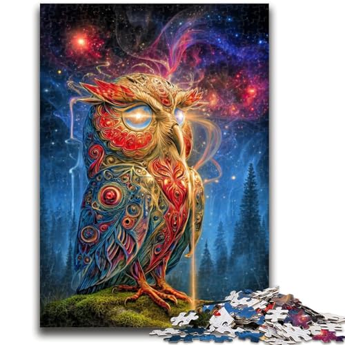 Tier-Fantasie-Eule-Puzzle für Erwachsene 1000 Teile, lustige Spiele, Wanddekoration, einzigartige Geburtstags, 26x38cm Tier-Fantasie-Eule-Puzzle für Erwachsene 1000 Teile, lustige Spiele, Wanddekoration, einzigartige Geburtstags, 26x38cm von ZKYUBEK