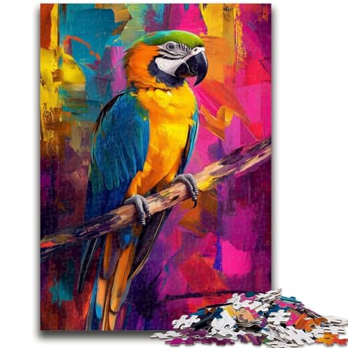 Tierpapagei-Puzzle für Teenager, 1000 Teile, anspruchsvolles Spiel und Lernspiel für die ganze Familie zum Geburtstag, Weihnachten, 50x75cm von ZKYUBEK