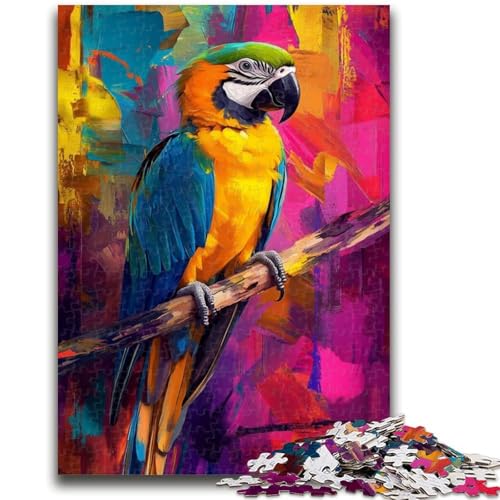 Tierpapagei-Puzzles für Erwachsene und Jugendliche, pädagogisches Spielzeug zum Stressabbau, ganze Familie, 26x38cm von ZKYUBEK