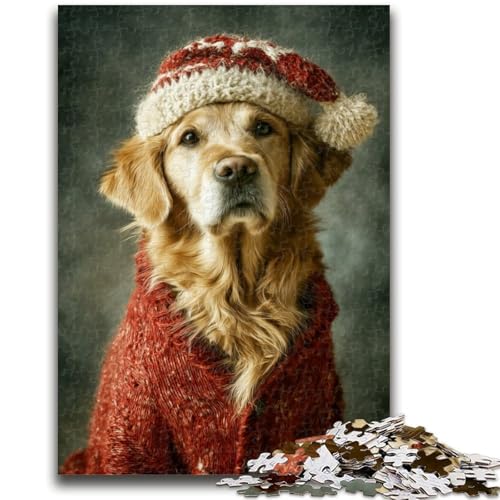 Tierpuzzle Golden Retriever, 1000 Teile, für Erwachsene und Jugendliche, anspruchsvolles Spiel und Lernspiel für die ganze Familie zum Geburtstag, Weihnachten, 50x75cm Tierpuzzle Golden Retriever, 1000 Teile, für Erwachsene und Jugendliche, anspruchsvolles Spiel und Lernspiel für die ganze Familie zum Geburtstag, Weihnachten, 50x75cm von ZKYUBEK