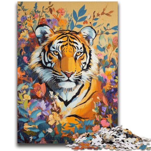 Tiger im Dschungel-Puzzle, 1000 Teile, für Teenager ab 14 Jahren, Denksportaufgabe, Familienspiele, Weihnachts- und Geburtstagsgeschenke, 50x75cm von ZKYUBEK