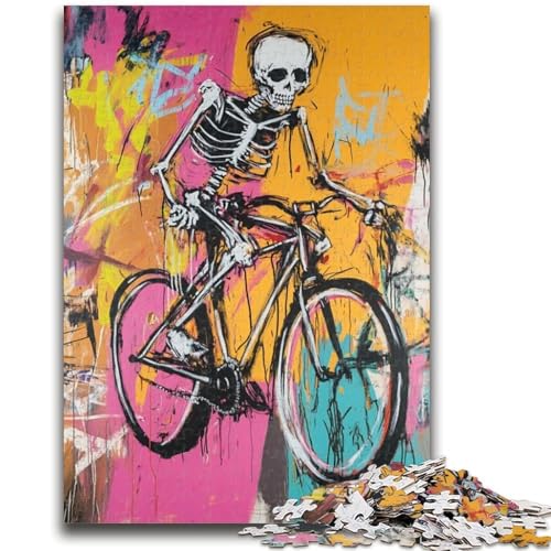 Totenkopf-Puzzle im Basquiat-Stil, 1000 Teile für Erwachsene, Spielzeug, Lernspiele, Stressabbau, Wichtelgeschenke für Kinder ab 14 Jahren, 26x38cm Totenkopf-Puzzle im Basquiat-Stil, 1000 Teile für Erwachsene, Spielzeug, Lernspiele, Stressabbau, Wichtelgeschenke für Kinder ab 14 Jahren, 26x38cm von ZKYUBEK
