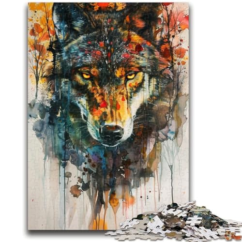 Wolf-Puzzle, 1000 Teile, für Erwachsene ab 14 Jahren, Heimdekoration, Familienspiele, Weihnachts- und Geburtstagsgeschenke, 26x38cm Wolf-Puzzle, 1000 Teile, für Erwachsene ab 14 Jahren, Heimdekoration, Familienspiele, Weihnachts- und Geburtstagsgeschenke, 26x38cm von ZKYUBEK