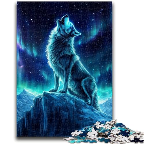 Wolf-Puzzle für Erwachsene, 1000 Teile, geeignet für Kinder ab 14 Jahren, verbessert das Gedächtnis, Geschenkideen, 50x75cm von ZKYUBEK