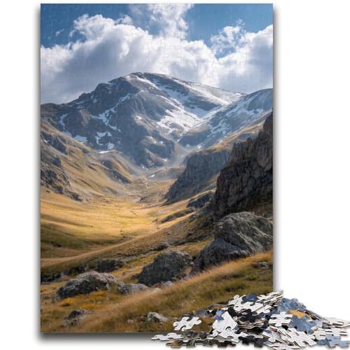 Wunderschöne Berge, 1000-teiliges Puzzle für Erwachsene und Jugendliche, Staycation-Zeitvertreib, Geburtstagsgeschenk, Geschenke, Wandkunst für 14+, 26x38cm von ZKYUBEK