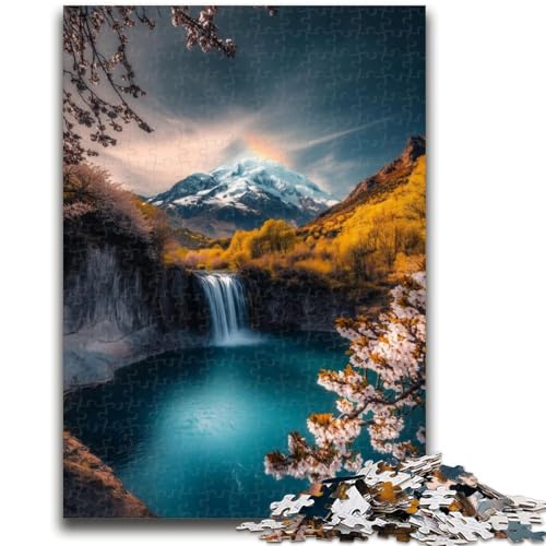 Wunderschöne Berge und Seen, 1000-teiliges Puzzle für Erwachsene und Jugendliche, anspruchsvolles Spiel und Lernspiel für die ganze Familie zum Geburtstag, Weihnachten, 50x75cm von ZKYUBEK