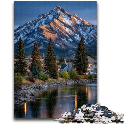 Wunderschöne Berge und Seen, 1000-teiliges Puzzle für Erwachsene und Jugendliche, anspruchsvolles Spiel und Lernspiel für die ganze Familie zum Geburtstag, Weihnachten, 50x75cm von ZKYUBEK