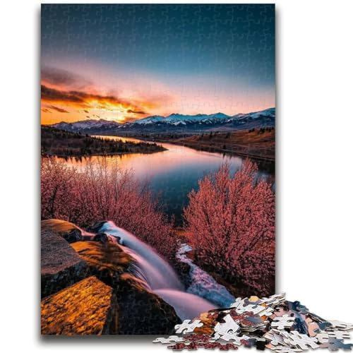 Wunderschöne Berge und Seen Puzzle 1000 Teile für Erwachsene Geschenke, Lernspiele Heimdekoration Einzigartige Heimdekoration und Geschenke 26x38cm von ZKYUBEK