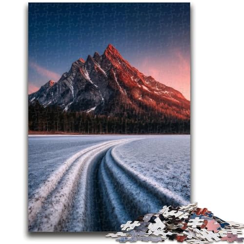 Wunderschöne Berge und Seen Puzzle 1000 Teile für Teenager Geschenke, Lernspielzeug Lustige Familienspiele Einzigartige Heimdekoration 26x38cm von ZKYUBEK