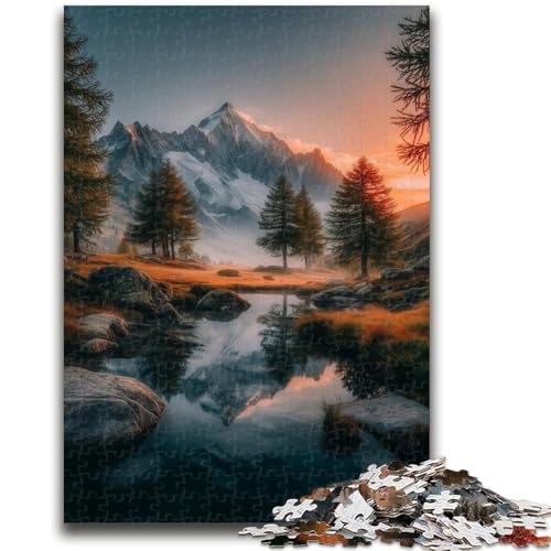 Wunderschönes Puzzle mit Bergen und Seen, 1000 Teile, für Teenager ab 14 Jahren, Denksportaufgabe, Familienspiele, Weihnachts- und Geburtstagsgeschenke, 50x75cm von ZKYUBEK