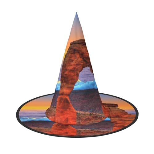 ZKZBDPLK Halloween-Spitzhut, Bögen, Nationalpark-Druck, Halloween-dekorativer Hut ZKZBDPLK Halloween-Spitzhut, Bögen, Nationalpark-Druck, Halloween-dekorativer Hut von ZKZBDPLK