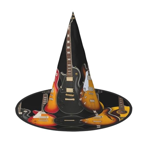 ZKZBDPLK Halloween-Spitzhut, E-Gitarre, Druck, Halloween-Dekohut ZKZBDPLK Halloween-Spitzhut, E-Gitarre, Druck, Halloween-Dekohut von ZKZBDPLK