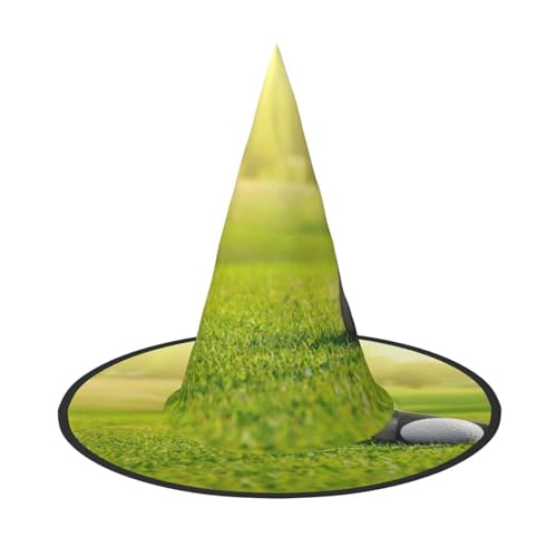 ZKZBDPLK Halloween-Spitzhut, Golf-Gras-Druck, Halloween-Dekohut ZKZBDPLK Halloween-Spitzhut, Golf-Gras-Druck, Halloween-Dekohut von ZKZBDPLK