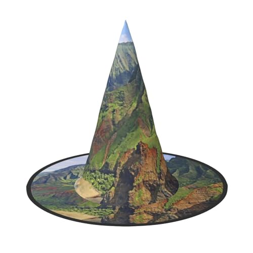 ZKZBDPLK Halloween-Spitzhut, Hawaii-Meeres-Druck, Halloween-Dekohut von ZKZBDPLK