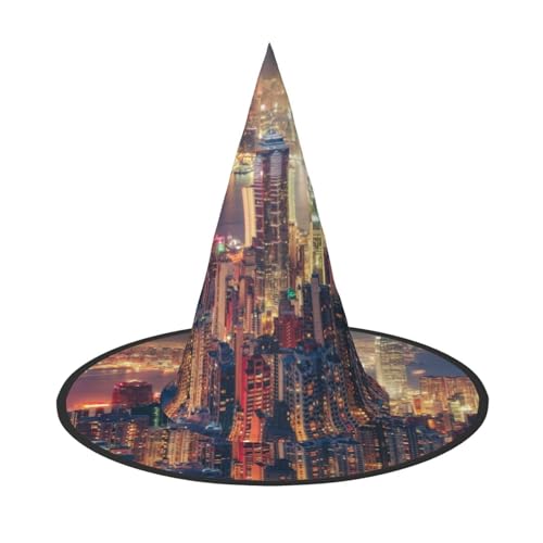 ZKZBDPLK Halloween-Spitzhut, Hongkong-Druck, Halloween-Dekohut von ZKZBDPLK