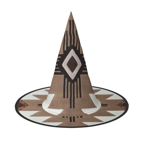 ZKZBDPLK Halloween-Spitzhut, Indianer-Druck, Halloween-Dekohut von ZKZBDPLK