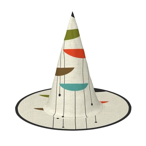 ZKZBDPLK Halloween-Spitzhut, Mitte des Jahrhunderts, moderner Druck, Halloween-dekorativer Hut von ZKZBDPLK
