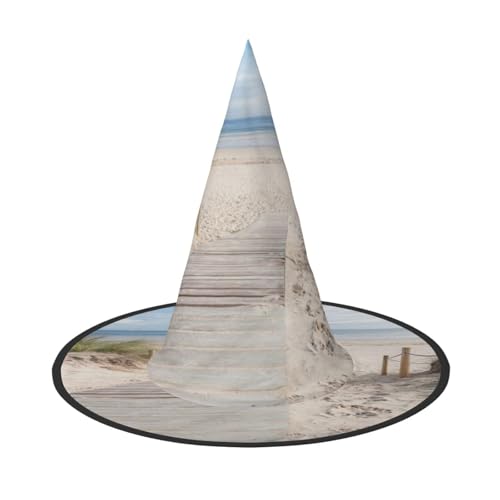 ZKZBDPLK Halloween-Spitzhut, Strandlandschaft, Druck, Halloween-Dekohut ZKZBDPLK Halloween-Spitzhut, Strandlandschaft, Druck, Halloween-Dekohut von ZKZBDPLK