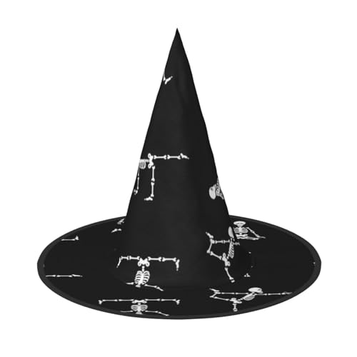 ZKZBDPLK Halloween-Spitzhut, Totenkopf, Yoga-Druck, Halloween-Deko-Hut ZKZBDPLK Halloween-Spitzhut, Totenkopf, Yoga-Druck, Halloween-Deko-Hut von ZKZBDPLK