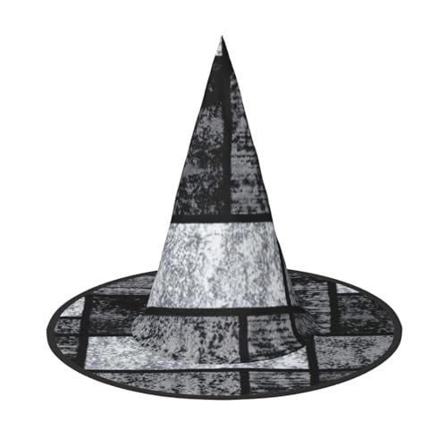 ZKZBDPLK Halloween-Spitzhut, abstrakter grauer Druck, Halloween-Dekohut von ZKZBDPLK