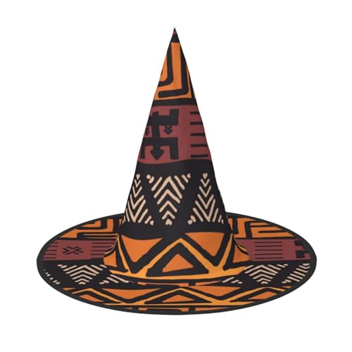 ZKZBDPLK Halloween-Spitzhut, afrikanischer Schlammstoff, Tribal-Druck, Halloween-dekorativer Hut ZKZBDPLK Halloween-Spitzhut, afrikanischer Schlammstoff, Tribal-Druck, Halloween-dekorativer Hut von ZKZBDPLK