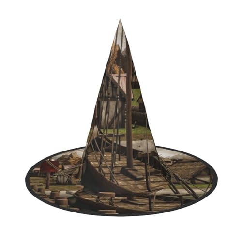 ZKZBDPLK Halloween-Spitzhut, alter Wikinger-Boot-Druck, Halloween-dekorativer Hut ZKZBDPLK Halloween-Spitzhut, alter Wikinger-Boot-Druck, Halloween-dekorativer Hut von ZKZBDPLK