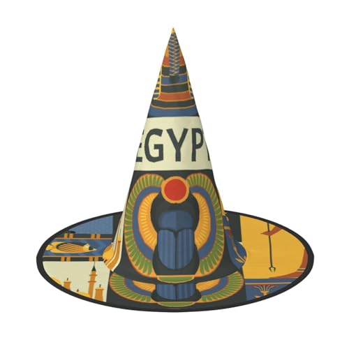 ZKZBDPLK Halloween-Spitzhut, antikes Ägypten, Stammes-Serie, Druck, Halloween-dekorativer Hut ZKZBDPLK Halloween-Spitzhut, antikes Ägypten, Stammes-Serie, Druck, Halloween-dekorativer Hut von ZKZBDPLK