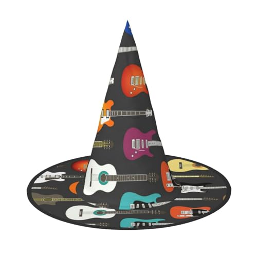 ZKZBDPLK Halloween-Spitzhut, bunte Gitarren-Druck, Halloween-dekorativer Hut ZKZBDPLK Halloween-Spitzhut, bunte Gitarren-Druck, Halloween-dekorativer Hut von ZKZBDPLK