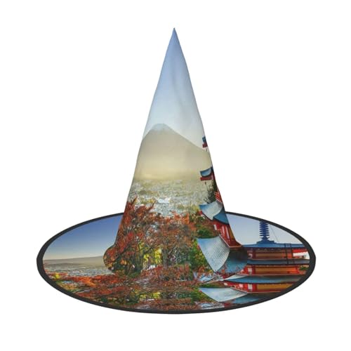 ZKZBDPLK Halloween-Spitzhut, japanischer Berg, Fuji-Landschaftsdruck, Halloween-dekorativer Hut ZKZBDPLK Halloween-Spitzhut, japanischer Berg, Fuji-Landschaftsdruck, Halloween-dekorativer Hut von ZKZBDPLK