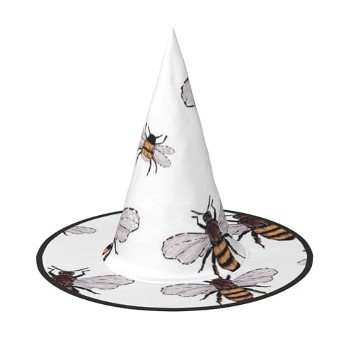ZKZBDPLK Halloween-Spitzhut, lustiger Bienen-Druck, Halloween-dekorativer Hut ZKZBDPLK Halloween-Spitzhut, lustiger Bienen-Druck, Halloween-dekorativer Hut von ZKZBDPLK