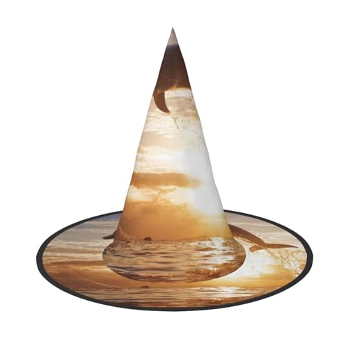 ZKZBDPLK Halloween-Spitzhut, lustiger Tier-Delfin-Druck, Halloween-dekorativer Hut ZKZBDPLK Halloween-Spitzhut, lustiger Tier-Delfin-Druck, Halloween-dekorativer Hut von ZKZBDPLK