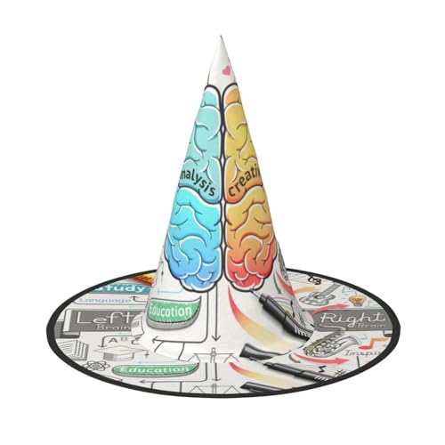ZKZBDPLK Halloween-Spitzhut, menschliches Gehirn-Druck, Halloween-dekorativer Hut ZKZBDPLK Halloween-Spitzhut, menschliches Gehirn-Druck, Halloween-dekorativer Hut von ZKZBDPLK