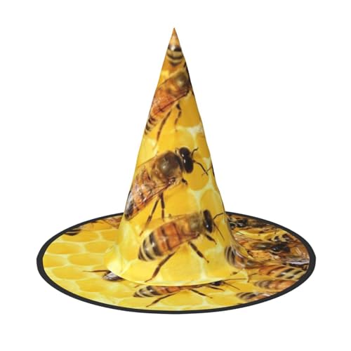 ZKZBDPLK Halloween-Spitzhut, niedlicher Bienen-Druck, Halloween-dekorativer Hut ZKZBDPLK Halloween-Spitzhut, niedlicher Bienen-Druck, Halloween-dekorativer Hut von ZKZBDPLK