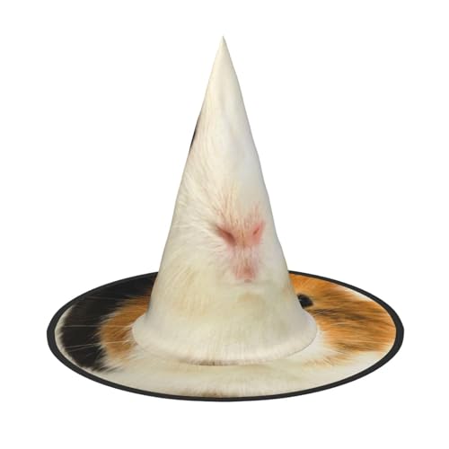 ZKZBDPLK Halloween-Spitzhut, niedlicher Meerschweinchen-Druck, Halloween-dekorativer Hut von ZKZBDPLK