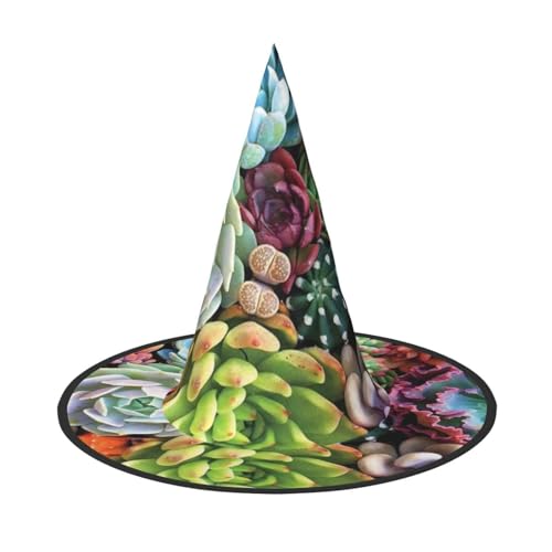 ZKZBDPLK Halloween-Spitzhut, niedlicher Sukkulenten-Druck, Halloween-dekorativer Hut ZKZBDPLK Halloween-Spitzhut, niedlicher Sukkulenten-Druck, Halloween-dekorativer Hut von ZKZBDPLK