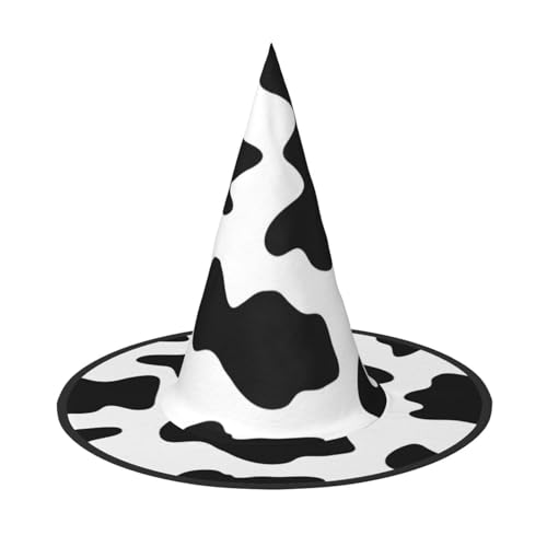 ZKZBDPLK Halloween-Spitzhut, schwarz-weiße Kuh-Druck, Halloween-dekorativer Hut ZKZBDPLK Halloween-Spitzhut, schwarz-weiße Kuh-Druck, Halloween-dekorativer Hut von ZKZBDPLK