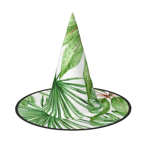 ZKZBDPLK Halloween-Spitzhut, tropische Palme, Bananenblätter, Halloween-Dekohut ZKZBDPLK Halloween-Spitzhut, tropische Palme, Bananenblätter, Halloween-Dekohut von ZKZBDPLK