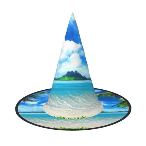 ZKZBDPLK Halloween Spitzhut Das Meer Print Halloween Deko Hut von ZKZBDPLK