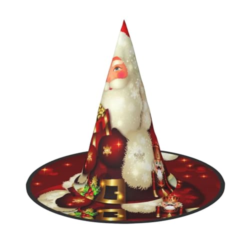 ZKZBDPLK Halloween Spitzhut Frohe Weihnachten Weihnachtsmann Druck Halloween Deko Hut ZKZBDPLK Halloween Spitzhut Frohe Weihnachten Weihnachtsmann Druck Halloween Deko Hut von ZKZBDPLK