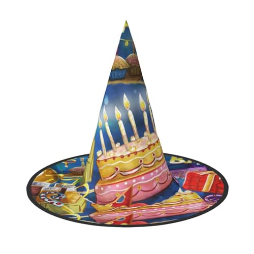 ZKZBDPLK Halloween Spitzhut Happy Birthday Print Halloween Deko Hut ZKZBDPLK Halloween Spitzhut Happy Birthday Print Halloween Deko Hut von ZKZBDPLK