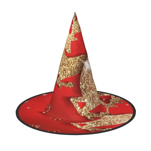 ZKZBDPLK Halloween Spitzhut Merry Christmas Print Halloween Deko Hut ZKZBDPLK Halloween Spitzhut Merry Christmas Print Halloween Deko Hut von ZKZBDPLK