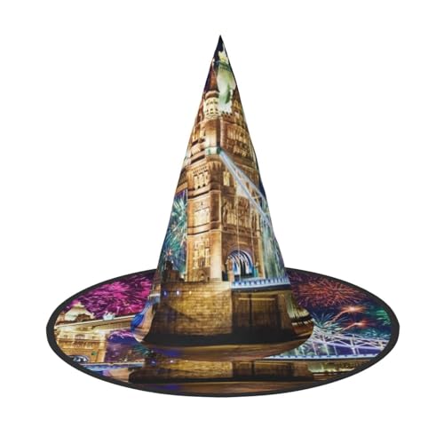 ZKZBDPLK Halloween Spitzhut Nacht London Tower Bridge Print Halloween Deko Hut ZKZBDPLK Halloween Spitzhut Nacht London Tower Bridge Print Halloween Deko Hut von ZKZBDPLK