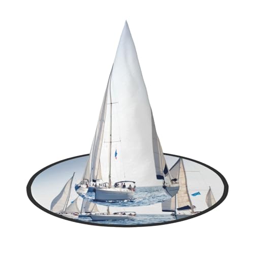 ZKZBDPLK Halloween Spitzhut Ozean Segeldruck Halloween Deko Hut von ZKZBDPLK