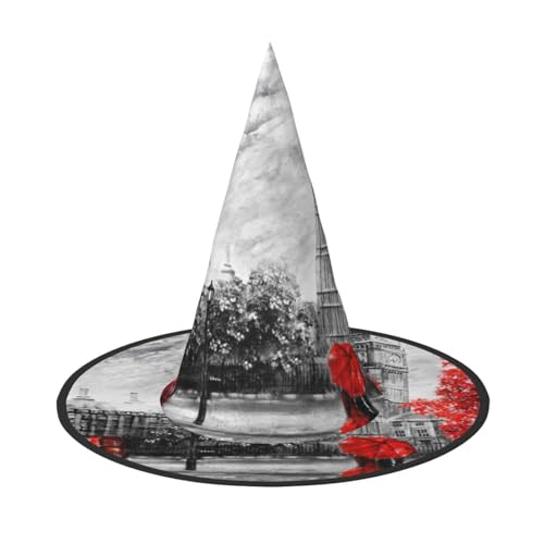 ZKZBDPLK Halloween Spitzhut Rot London Street Print Halloween Dekorative Hut ZKZBDPLK Halloween Spitzhut Rot London Street Print Halloween Dekorative Hut von ZKZBDPLK