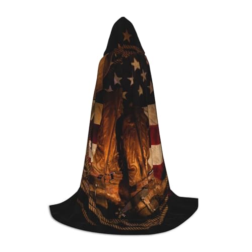 Zkzbdplk Amerikanische Flagge mit Cowboystiefeln, bedruckt, langer Kapuzenumhang für Teenager, Cosplay, Rollenparty, Festival, Halloween-Kostüme Zkzbdplk Amerikanische Flagge mit Cowboystiefeln, bedruckt, langer Kapuzenumhang für Teenager, Cosplay, Rollenparty, Festival, Halloween-Kostüme von ZKZBDPLK