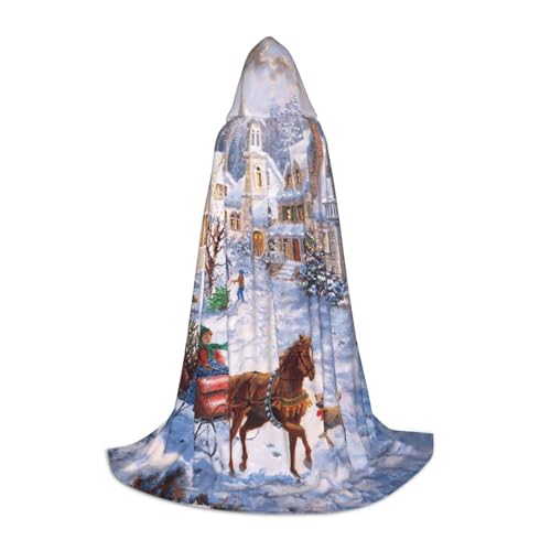 Zkzbdplk Bedruckter langer Kapuzenumhang mit Aufschrift "Merry Christmas", für Teenager, Cosplay, Rollenparty, Festival, Halloween-Kostüme Zkzbdplk Bedruckter langer Kapuzenumhang mit Aufschrift "Merry Christmas", für Teenager, Cosplay, Rollenparty, Festival, Halloween-Kostüme von ZKZBDPLK