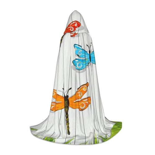 Zkzbdplk Dragonfly Fence Printed Long Hooded Cape For Teens Cosplay Role Party Festival Halloween Costumes Zkzbdplk Dragonfly Fence Printed Long Hooded Cape For Teens Cosplay Role Party Festival Halloween Costumes von ZKZBDPLK